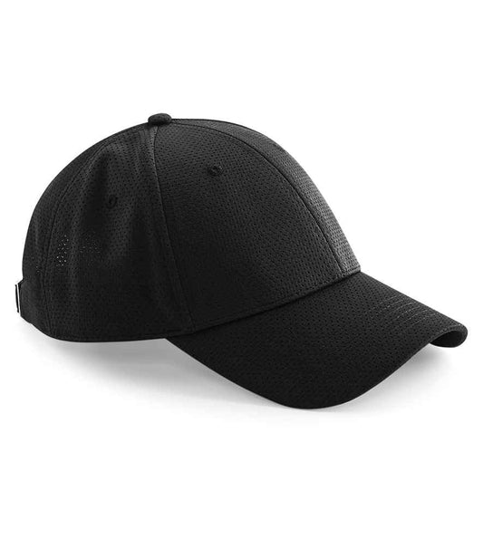 Beechfield Air Mesh 6 Panel Cap - Black (BB196)
