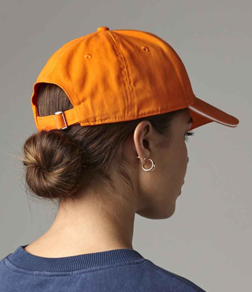 Beechfield Athleisure 6 Panel Cap - Orange/White (BB20)