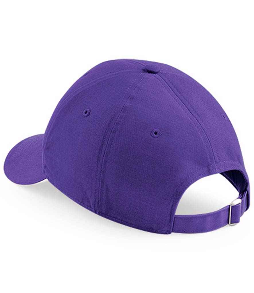 Beechfield Athleisure 6 Panel Cap - Purple/White (BB20)