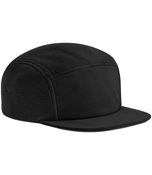 Beechfield Recycled Fleece Outdoor Camper Cap - Black (BB220R)