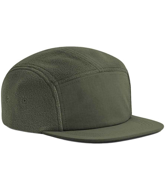 Beechfield Recycled Fleece Outdoor Camper Cap - Olive Green (BB220R)