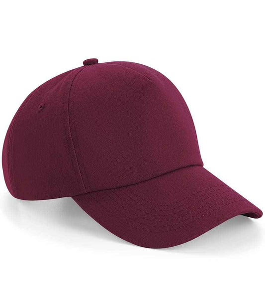 Beechfield Authentic 5 Panel Cap - Burgundy (BB25)