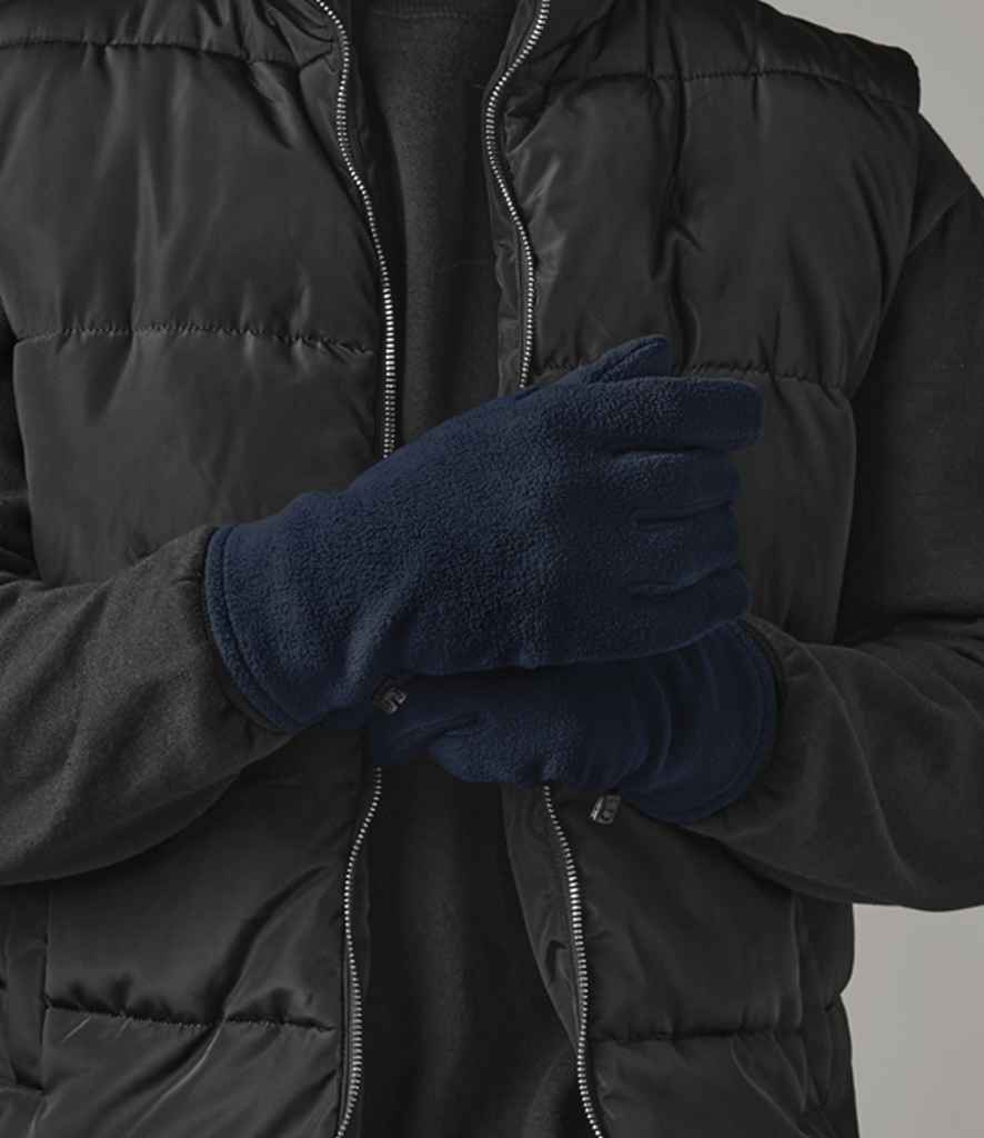 Beechfield Recycled Fleece Gloves - French Navy (BB298R)