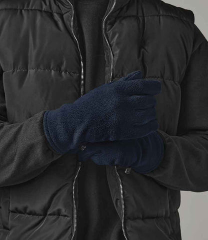 Beechfield Recycled Fleece Gloves - French Navy (BB298R)