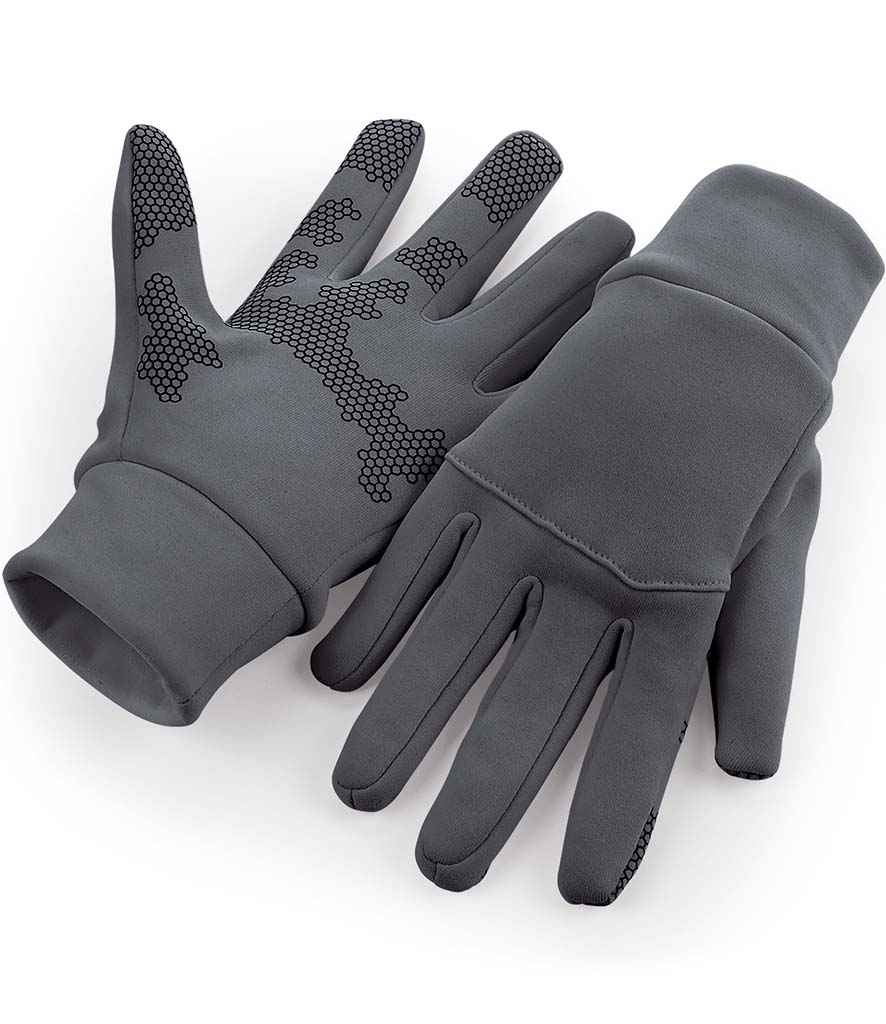 Beechfield Sports Tech Soft Shell Gloves - Graphite Grey (BB310)