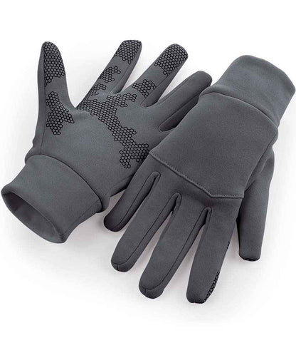 Beechfield Sports Tech Soft Shell Gloves - Graphite Grey (BB310)