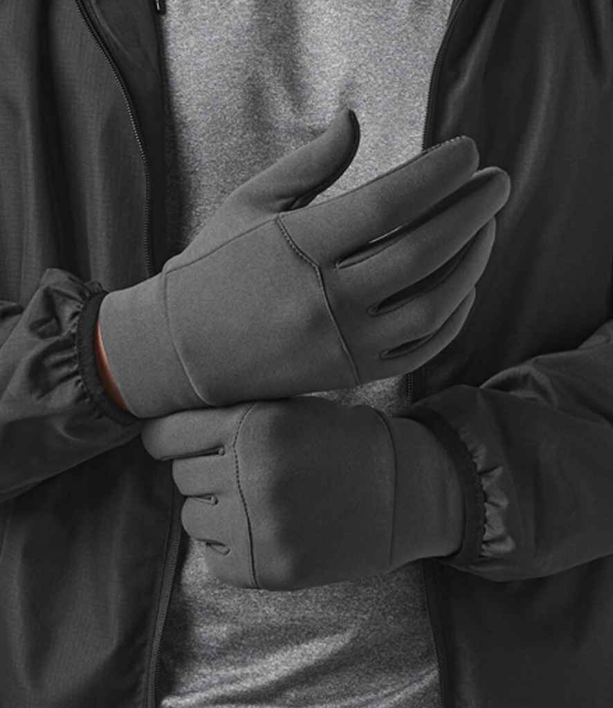 Beechfield Sports Tech Soft Shell Gloves - Graphite Grey (BB310)