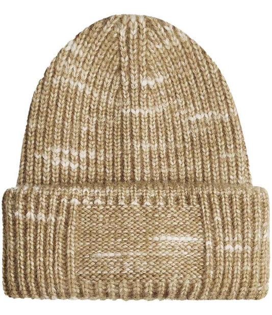 Beechfield Chunky Knitted Patch Beanie - Expresso Haze (BB330R)