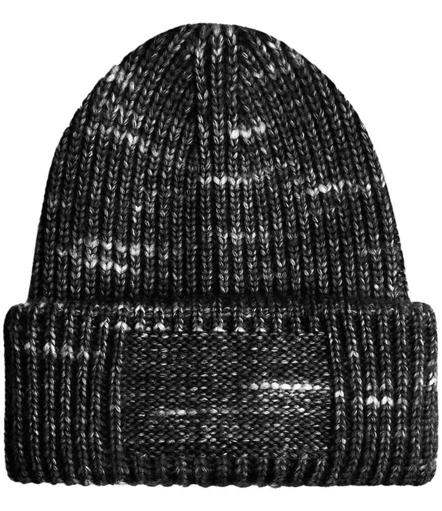 Beechfield Chunky Knitted Patch Beanie - Midnight Haze (BB330R)
