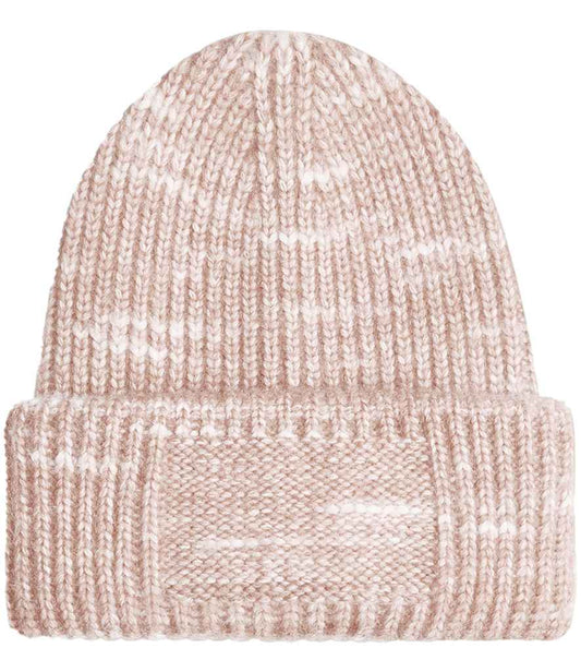 Beechfield Chunky Knitted Patch Beanie - Strawberry Haze (BB330R)