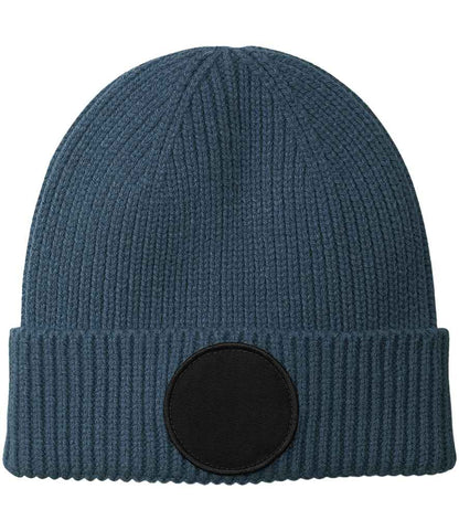 Beechfield Circular Fashion Patch Beanie - Airforce Blue/Black (BB332R)