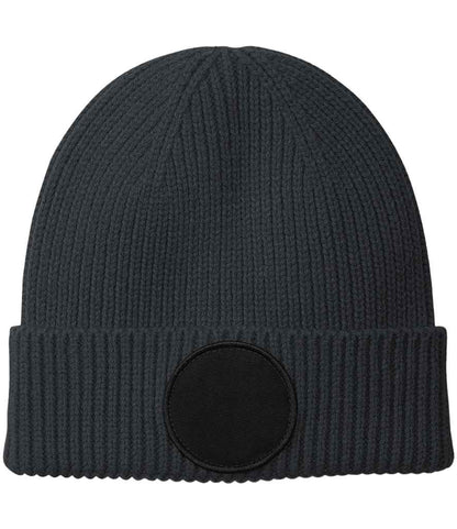 Beechfield Circular Fashion Patch Beanie - Graphite Grey/Black (BB332R)
