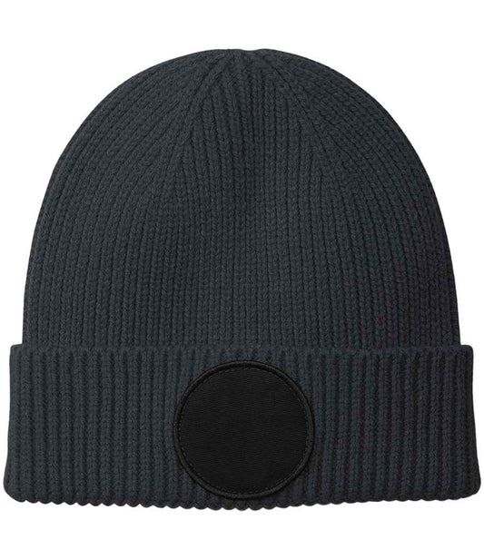 Beechfield Circular Fashion Patch Beanie - Graphite Grey/Black (BB332R)