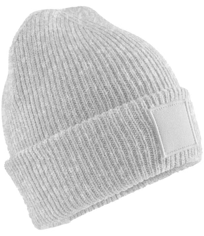 Beechfield Kids Deep Cuffed Tonal Patch Beanie - Cloud Grey (BB336B)