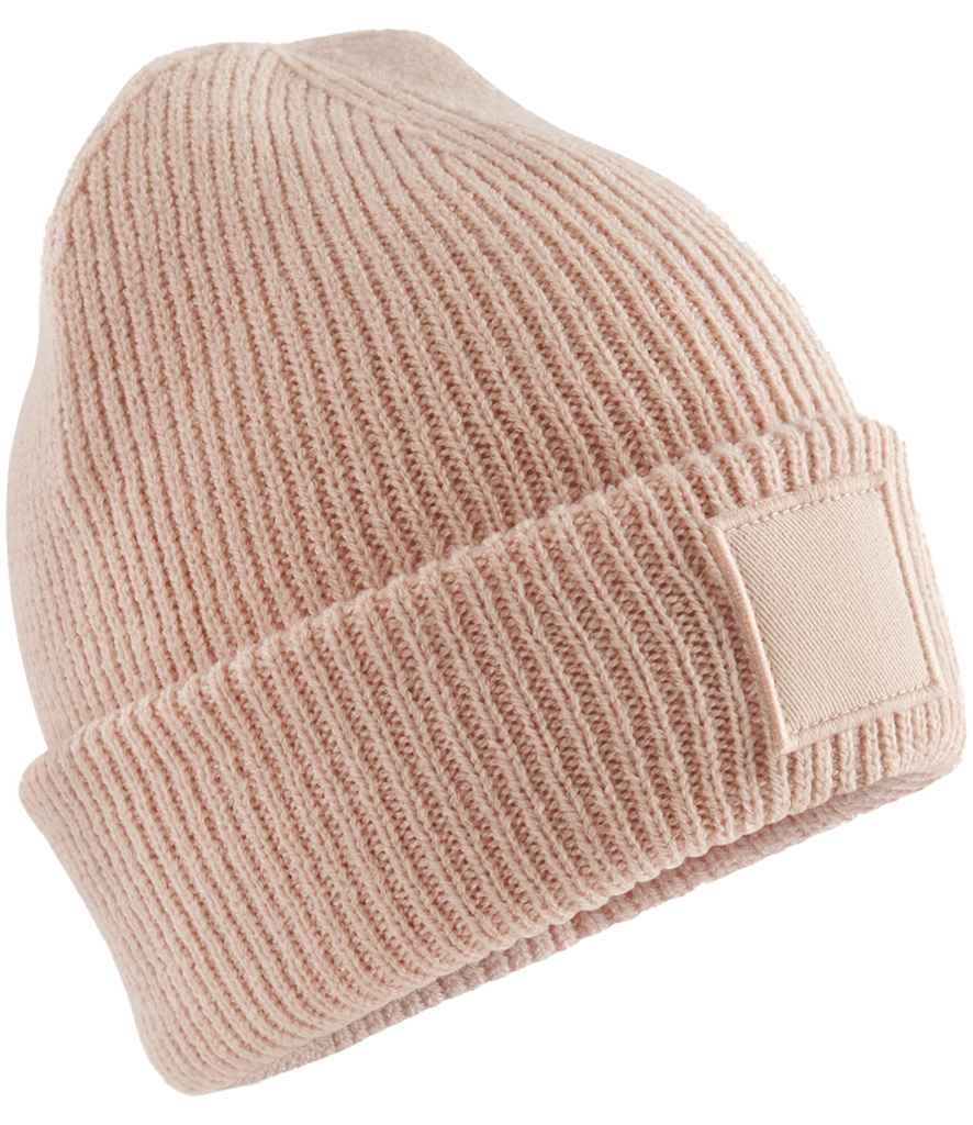 Beechfield Kids Deep Cuffed Tonal Patch Beanie - Peach (BB336B)