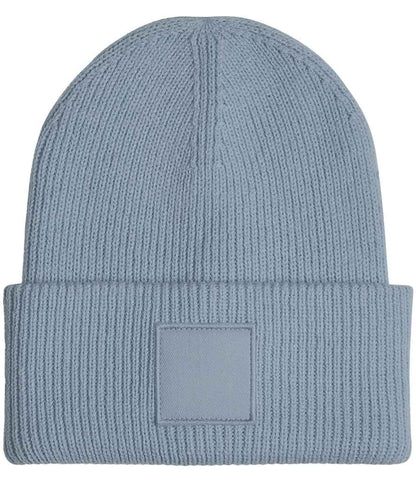 Beechfield Deep Cuff Tonal Patch Beanie - Dusty Blue (BB336R)