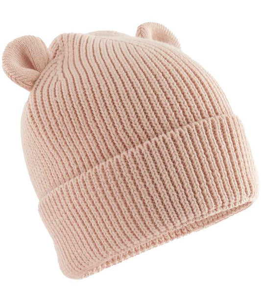 Beechfield Organic Baby Bear Beanie - Peach (BB340A)