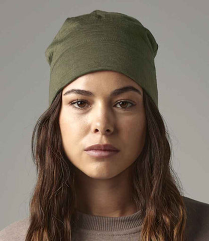 Beechfield Merino Beanie - Military Green (BB370)