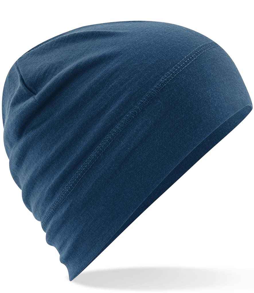 Beechfield Merino Beanie - Steel Blue (BB370)