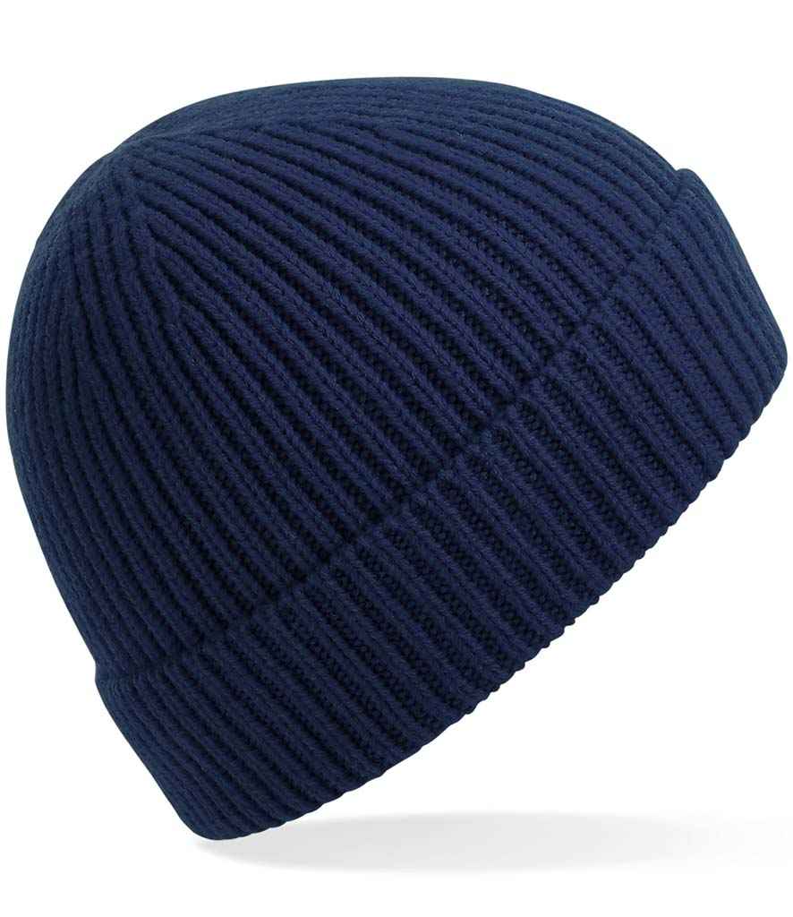 Beechfield Engineered Knit Ribbed Beanie - Oxford Navy (BB380)