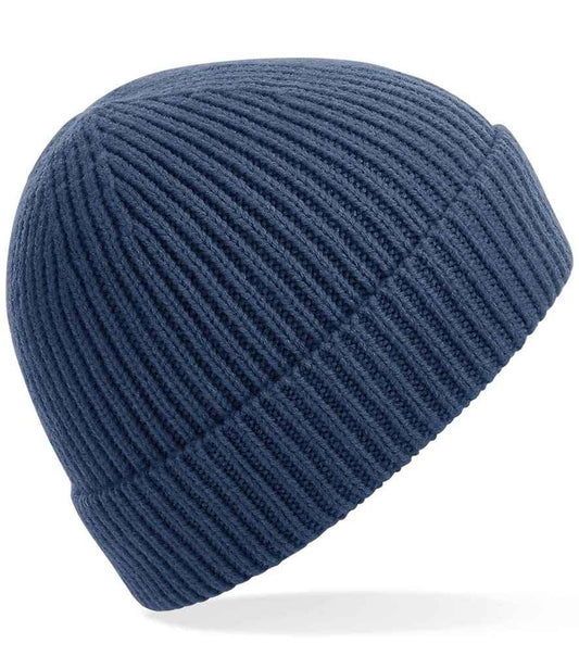 Beechfield Engineered Knit Ribbed Beanie - Steel Blue (BB380)