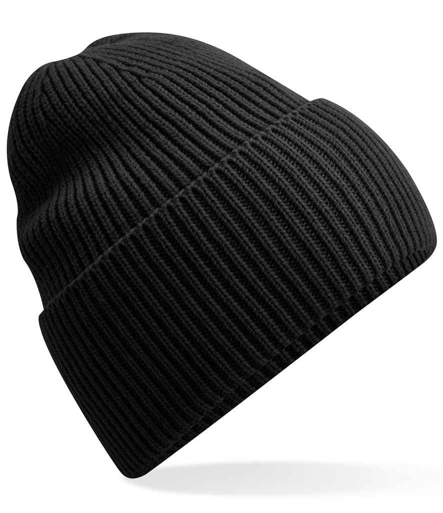 Beechfield Recycled Oversized Cuffed Beanie - Black (BB384R)