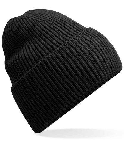 Beechfield Recycled Oversized Cuffed Beanie - Black (BB384R)