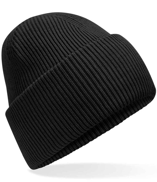 Beechfield Classic Engineered Deep Cuffed Beanie - Black (BB385R)