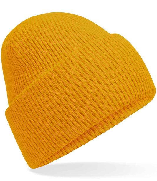 Beechfield Classic Engineered Deep Cuffed Beanie - Mustard (BB385R)