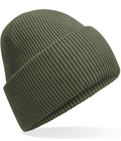 Beechfield Classic Engineered Deep Cuffed Beanie - Olive Green (BB385R)