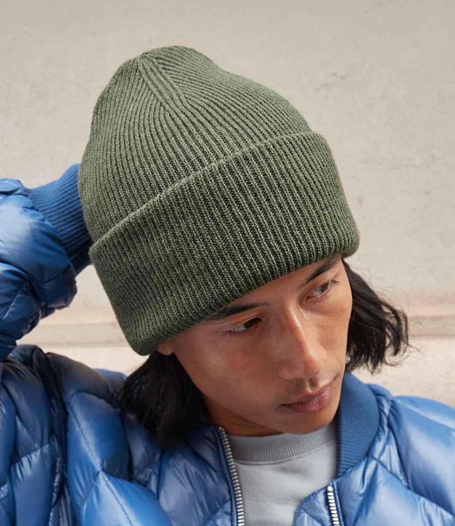 Beechfield Classic Engineered Deep Cuffed Beanie - Olive Green (BB385R)