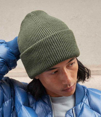 Beechfield Classic Engineered Deep Cuffed Beanie - Olive Green (BB385R)