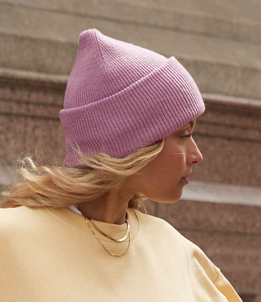 Beechfield Classic Engineered Deep Cuffed Beanie - True Pink (BB385R)
