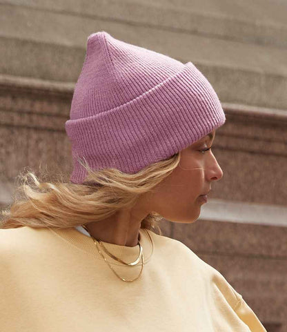 Beechfield Classic Engineered Deep Cuffed Beanie - True Pink (BB385R)