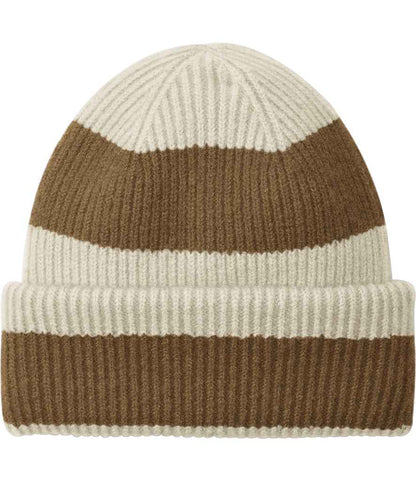 Beechfield Colour Block Beanie - Vanilla/Biscuit (BB391R)