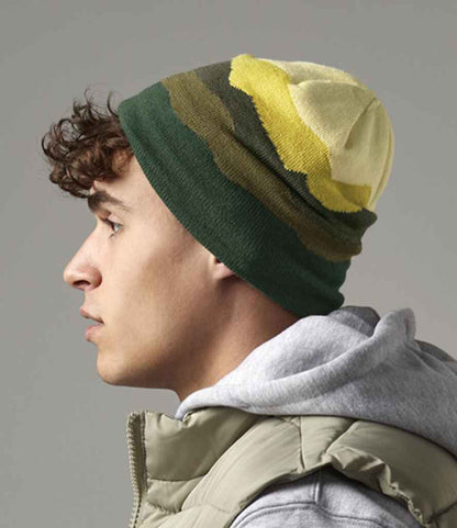 Beechfield Mountain Peaks Pull-On Beanie - Alpine Peaks (BB394R)