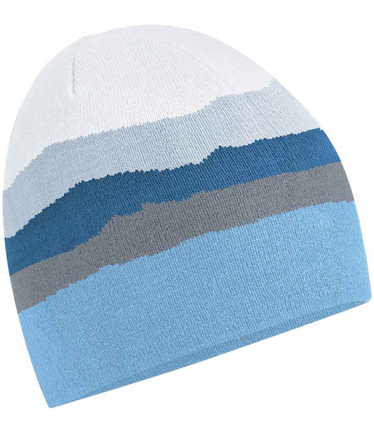 Beechfield Mountain Peaks Pull-On Beanie - Glacier Peaks (BB394R)