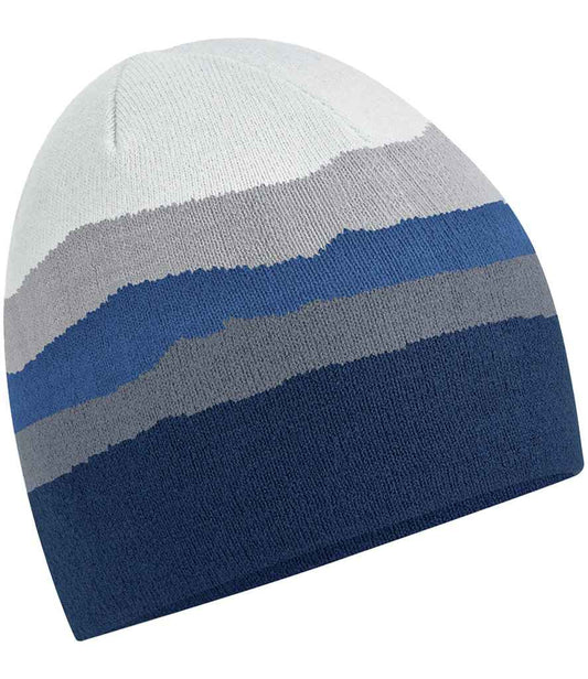 Beechfield Mountain Peaks Pull-On Beanie - Rocky Peaks (BB394R)