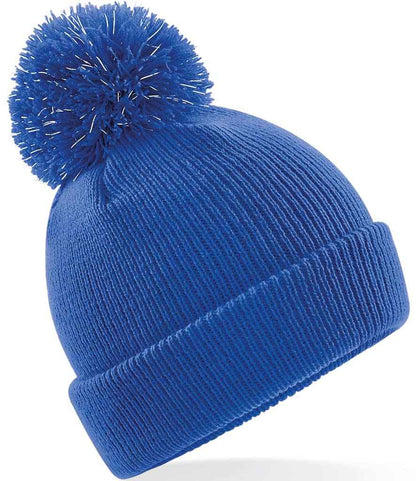 Beechfield Kids Reflective Bobble Beanie - Bright Royal (BB406B)