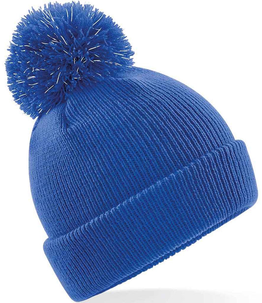 Beechfield Kids Reflective Bobble Beanie - Bright Royal (BB406B)