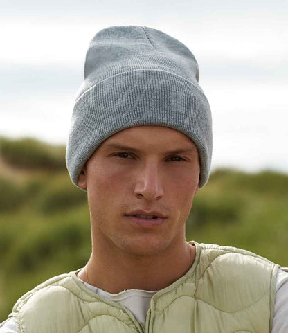 Beechfield Original Recycled Deep Cuffed Beanie - Ash (BB40R)