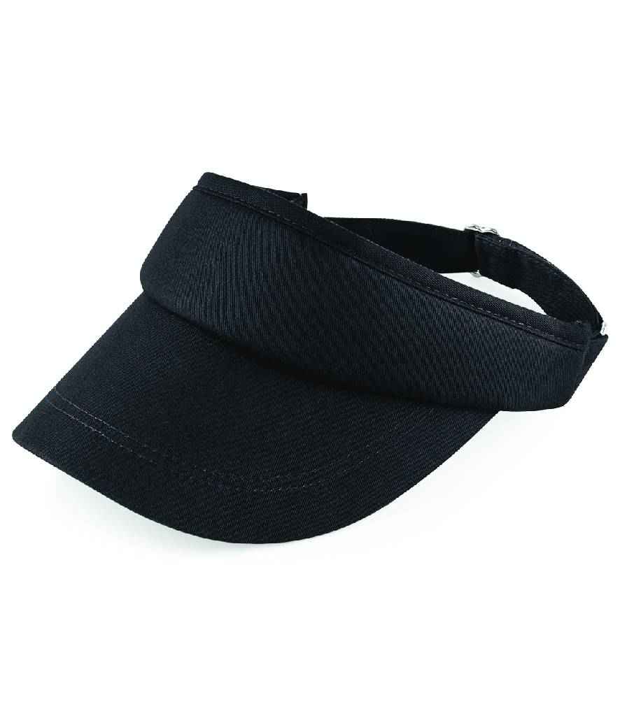 Beechfield Sports Sun Visor - Black (BB41)