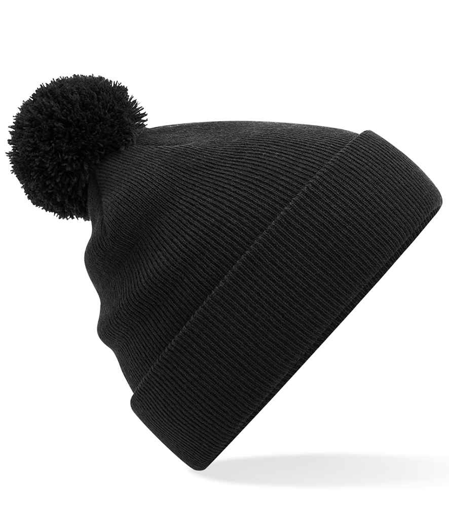 Beechfield Kids Original Pom Pom Beanie - Black (BB426B)
