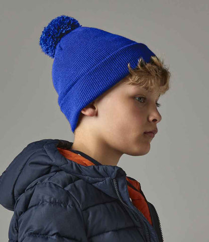 Beechfield Kids Original Pom Pom Beanie - Bright Royal (BB426B)