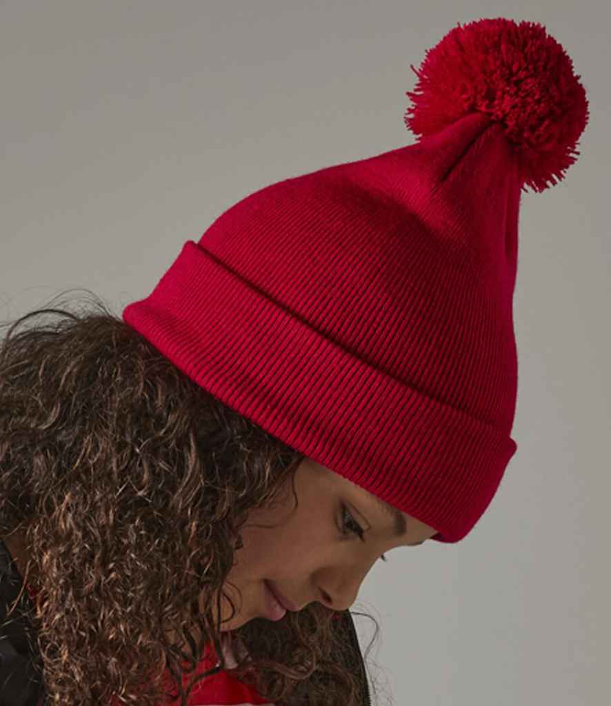 Beechfield Kids Original Pom Pom Beanie - Classic Red (BB426B)
