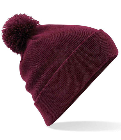 Beechfield Original Pom Pom Beanie - Burgundy (BB426)