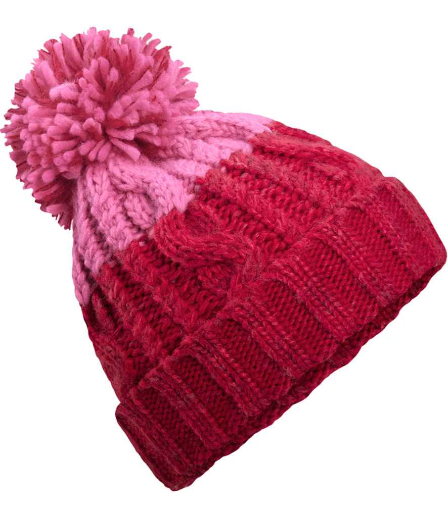 Beechfield Apres Beanie - Classic Red/True Pink (BB437)