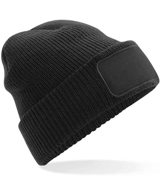 Beechfield Thinsulate™ Patch Beanie - Black (BB440)