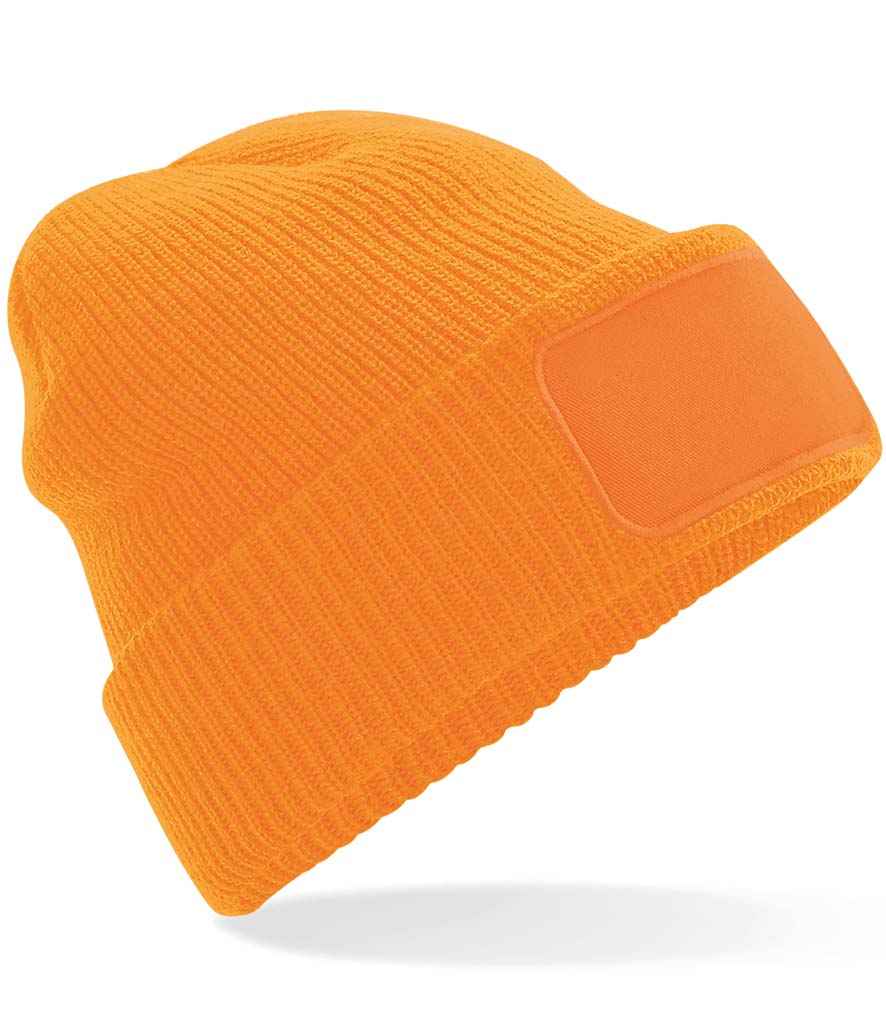 Beechfield Thinsulate™ Patch Beanie - Fluorescent Orange (BB440)