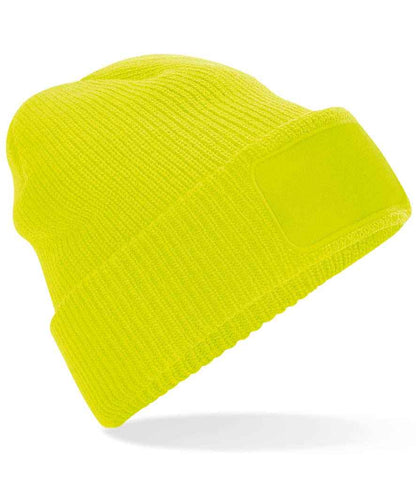 Beechfield Thinsulate™ Patch Beanie - Fluorescent Yellow (BB440)